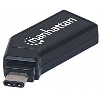 Manhattan USB-C Mini Multi-Card Reader/Writer - Hi-Speed USB Mobile 24-in-1