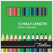 Treeline 12 Half Length Pencil Colours (Pack of 12)