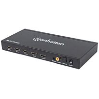 Manhattan 1080p 4-Port HDMI Multiviewer Switch - Switch with Four Inputs on One Display