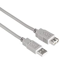 HAMA USB 2.0 Extension Cable Grey 3m