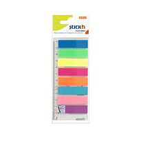 Stickn Film Index 45mm x 12mm Neon Tab 8 Pads Strips
