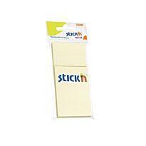 Stickn 38 x 50mm Yellow Pastel Notes 100 Sheets Per Pad 3 Pads Per Pack Box-24