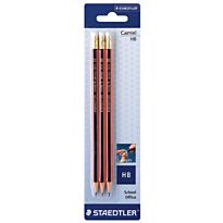 Staedtler Camel Rubber Tripped Pencil (Carded 3) Box-10