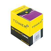 Tower Colour Code Labels R3250 | 32 x 50 mm 50 Labels (Pkt-10) Purple