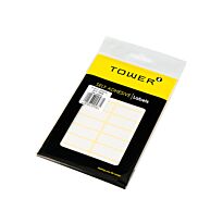 Tower White Rectangle Sheet 400 Labels 50 x 13mm (Pkt-10)