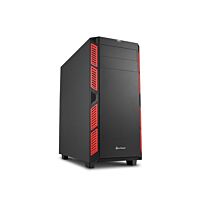 Sharkoon AI7000 ATX Tower PC Gaming Case Red