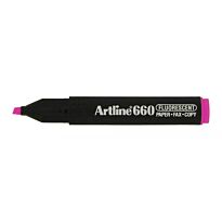 Artline EK 660 Fluorescent Highlighter Chisel Tip 4.0mm Pink Box-12