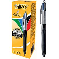 Bic Four Colours Medium Retractable Pen Box-10
