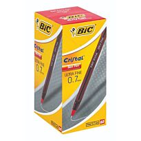 Bic Crystal Ultra Fine Red Box-60