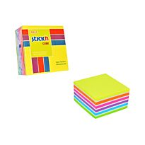 Stick'n 76x76mm Cube Assorted 400 sheets