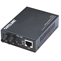 Intellinet Fast Ethernet Media Converter - 10/100Base-TX to 100Base-FX (ST) Multi-Mode 2 km (1.24 mi)