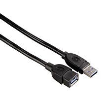 HAMA USB 3.0 Extension Cable Black 1.8m