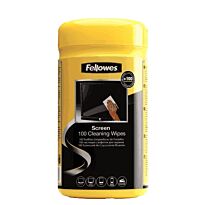 Fellowes Screen Cleaning Wipes Tube-100