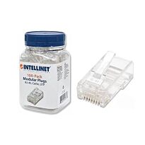 Intellinet 100-Pack Cat5e RJ45 Modular Plugs