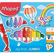 MAPED My First Jumbo Felt Tip 12 Assorted Colours (Box-12)
