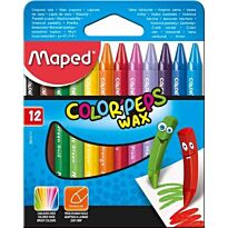 MAPED Color'Peps Triangular 12's Wax Crayons (Box-12)