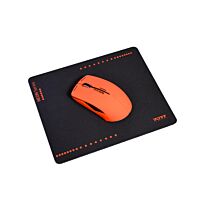 Port Connect NEON Wireless Mouse with Mousepad Red