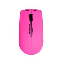 Port Connect NEON Wireless Mouse with Mousepad Fushia