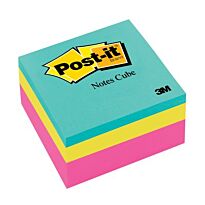 Post-it? Notes Cube 76x76mm Pink Wave 400 Sheets/CubeCube Pink Wave