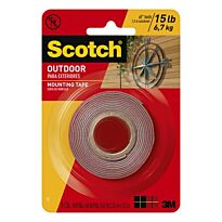 Scotch? Outdoor Mounting Tape 25mm x 1.524m x 11.43mm Gray