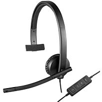 Logitech H570E Single-ear Mono Headset with flexible microphone boom