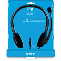 Logitech - Headset H111 Analog Stereo Headset (PC/Gaming)