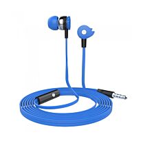Astrum EB280 Wired Stereo Earphones + In-line Mic Blue