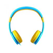 Astrum HS150 Kids Wired Headphones Safe 85dB Max Blue and Yellow