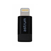 Astrum AA210 8pin Lightning to Micro USB Adapter Black