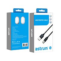 Astrum UB370 USB 2.0 AM - BM 1.8M Printer / Device Cable Black