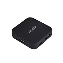 Astrum UH040 4 Port Ultra Mini High Speed USB 2.0 Hub Black