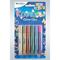 Bostik Rainbow Glitter Glue Set - (Pkt-6) Blister Pack