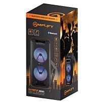 Amplify Olympus Series Dual 6.5 inch Bluetooth Speaker with Mic