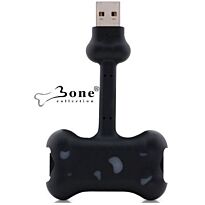 Bone Collection Doggy Link Portable 2-port USB hub-USB 2.0 compliant and USB 1.1 Black