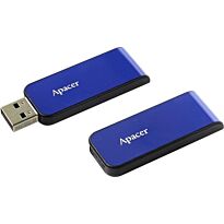Apacer AH334 (AP16GAH334U-1) 16GB USB 2.0 Retractable USB Flash Drive Blue