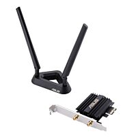 ASUS AX3000 Dual Band PCI-E WiFi 6 (802.11ax) Adapter with 2 External Antennas Supporting 160MHz Bluetooth 5.0 WPA3