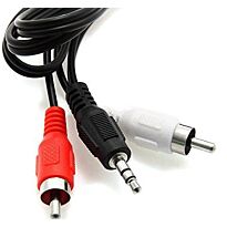 Geeko Audio 2x RCA and 1x 3.5mm jack cable