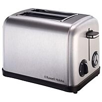 Russell Hobbs 2 Slice Toaster-Stylish Stainless Steel Finish, Powered At 950 Watts, Variable Browning Control With 6 Heat Settings