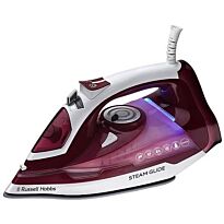 Russell Hobbs 2400w Steam Glide Pro Iron- Ceramic Soleplate, Anti-Drip Feature, Anti-Calcium Feature, Maximum Power Output 2400W,400ml Water Tank, Vertical Steam Feature, 1 Year Warranty