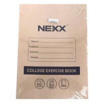 Nexx A4 College Exercise Book Unruled book 72 page ( Pack of 5 ) , Retail Packaging, No Warranty