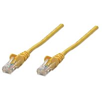 Intellinet Network Cable, Cat5e, UTP - RJ45 Male / RJ45 Male, 2.0 m (7 ft.), Yellow, Retail Box, No Warranty 