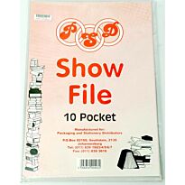 PSD A4 Flip File 10 Page , Retail Packaging, No Warranty