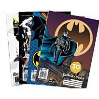 Batman Display Book File 30 Pockets - 4 Designs, Retail Packaging, No Warranty