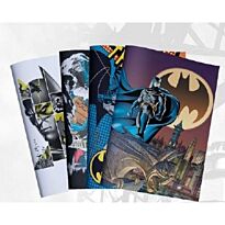 Batman A4 Precut Book Covers ( Pack of 5 ) 4 Designs, Retail Packaging, No Warranty