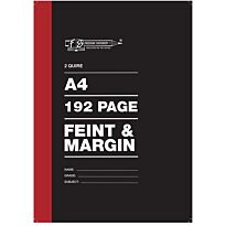 Freedom A4 2 Quire Hard Cover Counter Book 192 Page Feint and Margin ( Single), Retail Packaging, No Warranty