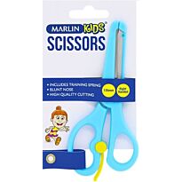 Marlin Kids Scissors With Training Spring Blue 