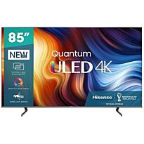 HiSense 85 inch U7H Series UHD QLED Smart TV - 3840 x 2160 Resolution, Smooth Motion Rate 240, 6ms Response Time, Viewing Angle (Horiz / Vert) [Degrees] 178/178