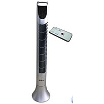 Alva Air 92cm Tower Fan- Contemporary Metallic Finish, Multi-Functional Touch Control, Oscillate Function