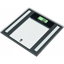 Casa Electronic Glass Bathroom Diagnostic Scale- Flat Square Design, 10 User Memory Places Profiles With Data (Age, Gender And Height)
