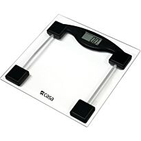 Casa Electronic Glass Bathroom Scale- 32mm Ultra-flat Square Design , Tempered Safety Glass Platform, Step-On Start Or Key-Press On